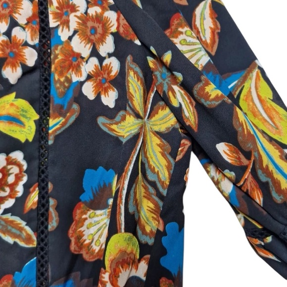 I.N.C International Concepts Women’s Blouse floral bell sleeve V-Neck 2X Peasant - Picture 6 of 12